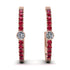 Hoop Diamond Earrings Micro Pave - Ansley No. 47 image 1