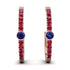 Hoop Sapphire Earrings Micro Pave - Ansley No. 59 image 1