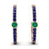 Hoop Emerald Earrings Micro Pave - Ansley No. 65 image 1