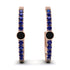 Hoop Black Diamond Earrings Micro Pave - Ansley No. 68 image 1