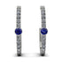 Hoop Sapphire Earrings Micro Pave - Ansley No. 15 image 1