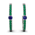 Hoop Sapphire Earrings Micro Pave - Ansley No. 30 image 1