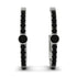 Hoop Black Diamond Earrings Micro Pave - Ansley No. 39 image 1