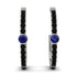 Hoop Sapphire Earrings Micro Pave - Ansley No. 45 image 1