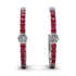 Hoop Diamond Earrings Micro Pave - Ansley No. 48 image 1