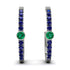 Hoop Emerald Earrings Micro Pave - Ansley No. 66 image 1