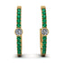 Hoop Diamond Earrings Micro Pave - Ansley No. 16 image 1