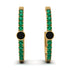Hoop Black Diamond Earrings Micro Pave - Ansley No. 22 image 1