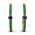 Hoop Sapphire Earrings Micro Pave - Ansley No. 28 image 1