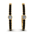 Hoop Diamond Earrings Micro Pave - Ansley No. 31 image 1