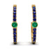 Hoop Emerald Earrings Micro Pave - Ansley No. 64 image 1