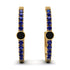 Hoop Black Diamond Earrings Micro Pave - Ansley No. 67 image 1