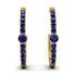 Hoop Sapphire Earrings Micro Pave - Ansley No. 73 image 1