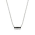 Small Black Diamond Necklace Bar With  - Zahra No. 9 image 1