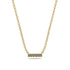 Small Diamond Necklace Bar With  - Zahra No. 1 image 1