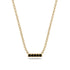 Small Black Diamond Necklace Bar With  - Zahra No. 7 image 1