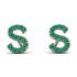 Personalised Initial Emerald Earrings - Gloria No. 6 image 1