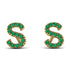 Personalised Initial Emerald Earrings - Gloria No. 4 image 1