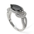 Milgrain Marquise Black Diamond Engagement Ring - Marley No. 9 image 1