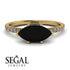 Marqise Black Diamond Engagement Ring - Lola No. 7 image 10