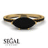 Marqise Black Diamond Engagement Ring - Lola No. 37 image 10