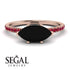 Marqise Black Diamond Engagement Ring - Lola No. 53 image 10