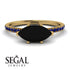 Marqise Black Diamond Engagement Ring - Lola No. 67 image 10