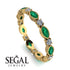 Marquise Emerald Eternity Band - Cecilia No. 4 image 10