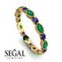 Marquise Emerald Eternity Band - Cecilia No. 64 image 10