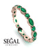 Marquise Emerald Eternity Band - Cecilia No. 20 image 10