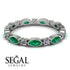 Marquise Emerald Eternity Band - Cecilia No. 6 image 2