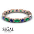 Marquise Emerald Eternity Band - Cecilia No. 65 image 2