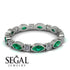 Marquise Emerald Eternity Band - Cecilia No. 6 image 3
