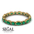 Marquise Emerald Eternity Band - Cecilia No. 19 image 3