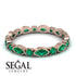 Marquise Emerald Eternity Band - Cecilia No. 20 image 3