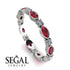 Marquise Ruby Eternity Band - Cecilia No. 12 image 10