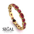 Marquise Ruby Eternity Band - Cecilia No. 55 image 10