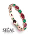 Marquise Ruby Eternity Band - Cecilia No. 26 image 10