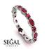 Marquise Ruby Eternity Band - Cecilia No. 57 image 10