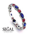 Marquise Sapphire Eternity Band - Cecilia No. 60 image 10
