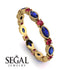 Marquise Sapphire Eternity Band - Cecilia No. 58 image 10