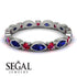 Marquise Sapphire Eternity Band - Cecilia No. 60 image 2
