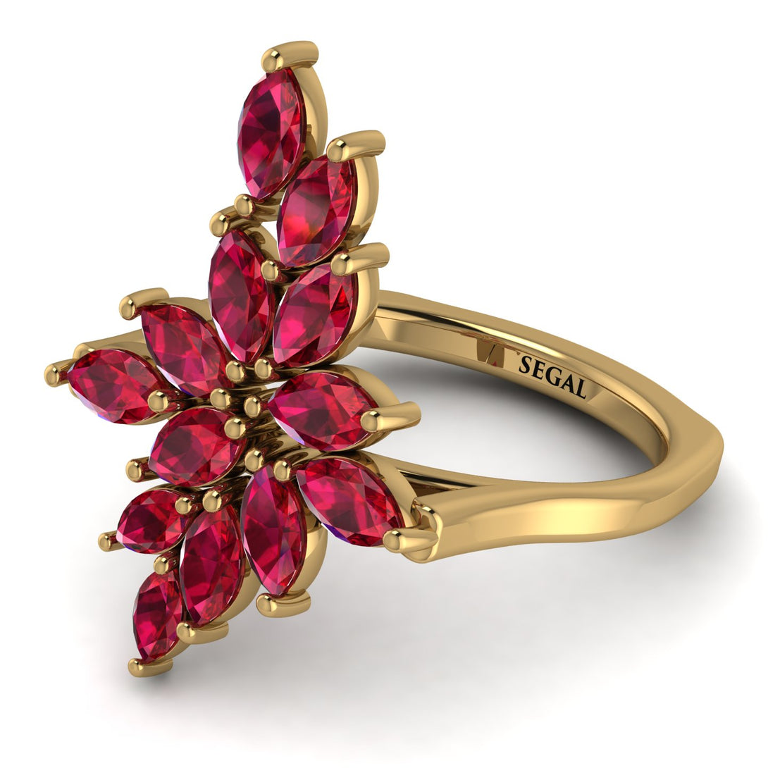 Marquise Shape Ruby Galmorious Ring - Melanie No. 10