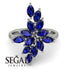 Marquise Shape Sapphire Galmorious Ring - Melanie No. 15 image 2