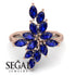 Marquise Shape Sapphire Galmorious Ring - Melanie No. 14 image 2
