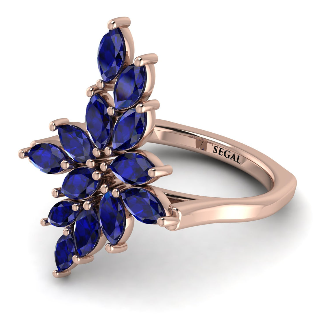 Marquise Shape Sapphire Galmorious Ring - Melanie No. 14