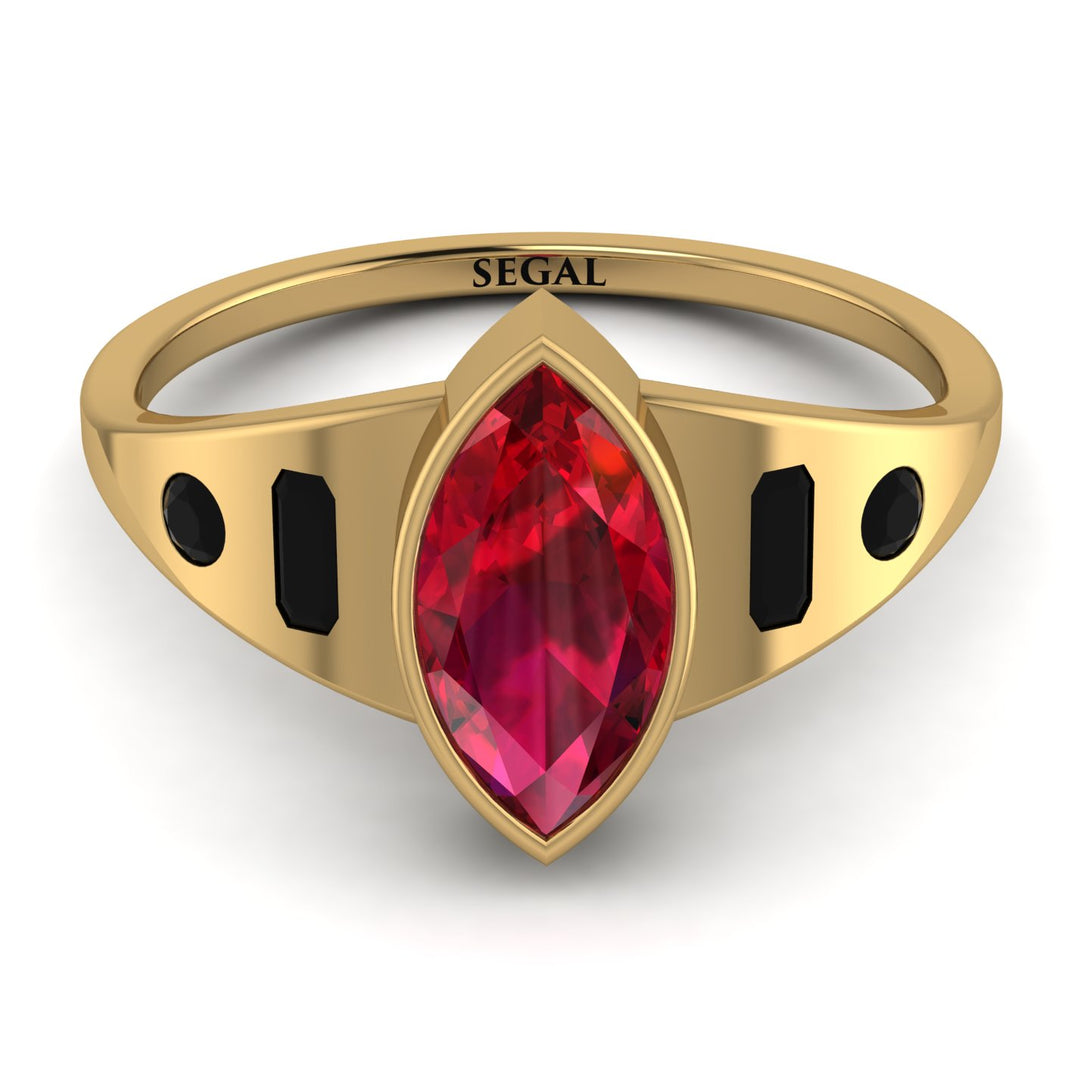 Marquise Bezel Diamond Ring - Juliana No. 40