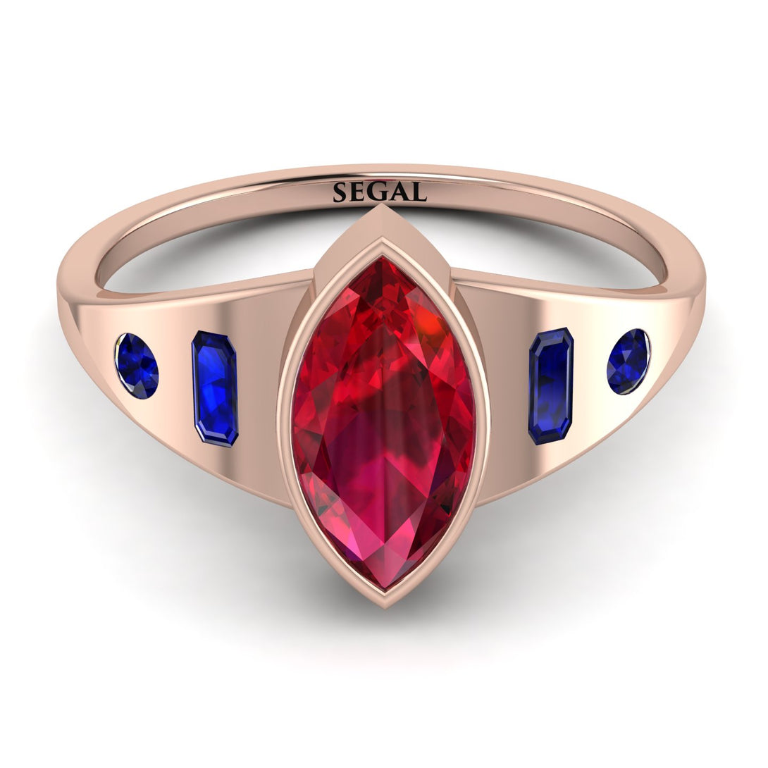 Marquise Bezel Diamond Ring - Juliana No. 71