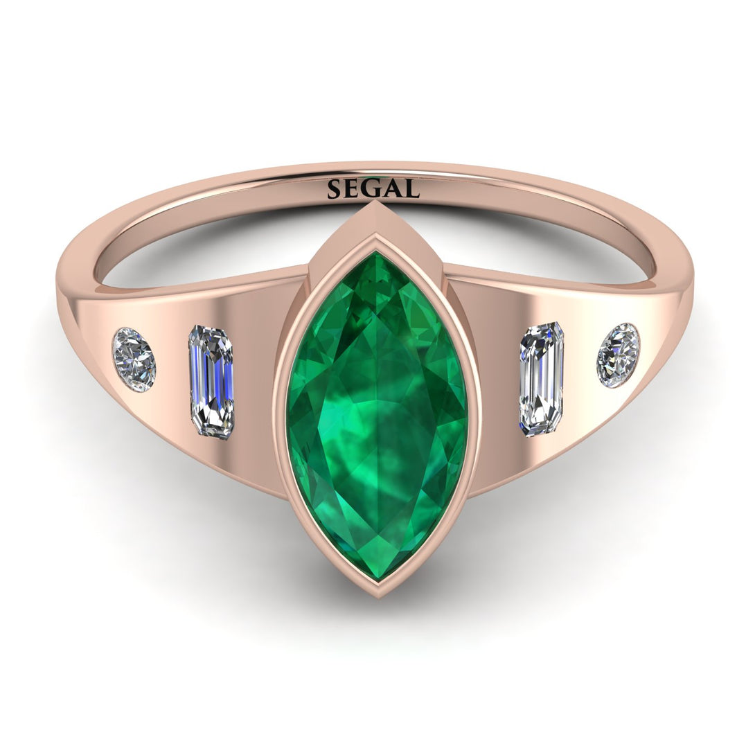 Marquise Bezel Diamond Ring - Juliana No. 5