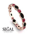 Marquise Black Diamond Eternity Band - Cecilia No. 53 image 10